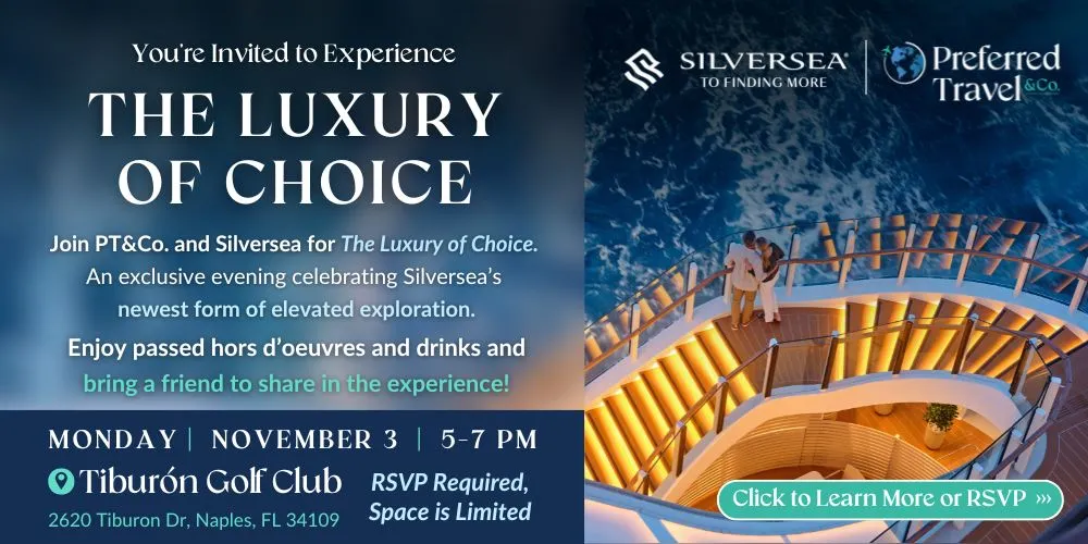 Silversea golf and cruise experience banner - Preferred Travel